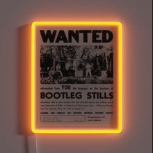 Load image into Gallery viewer, Retro distressed signage with 1940s bootleg still image in RGB