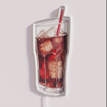 Load image into Gallery viewer, RGB Neon Bar Sign - Vibrant Red Coke Glass Design
