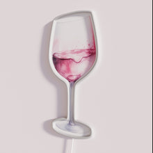 Load image into Gallery viewer, Neon Bar Decor Glass Red Wine Artful Colorful Modern Lighting