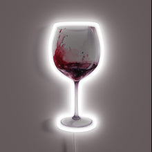 Load image into Gallery viewer, Artistic Neon Sign Depicting Red Wine in Vibrant Colorful Design