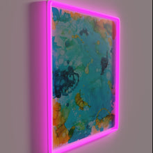 Load image into Gallery viewer, Add vibrant ambiance with this colorful waterscape LED neon light.
