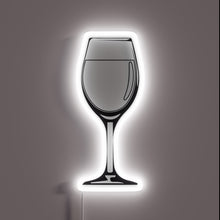 Load image into Gallery viewer, Glowing RGB Neon Sign: Wein Weinglas Wine Glass Illuminated Display