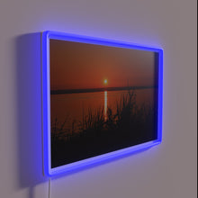 Load image into Gallery viewer, Vibrant Welsh Landscape Sunset Illuminated with Colorful RGB LED Light