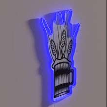 Load image into Gallery viewer, Vibrant neon light illuminates love for wheat beer anywhere always