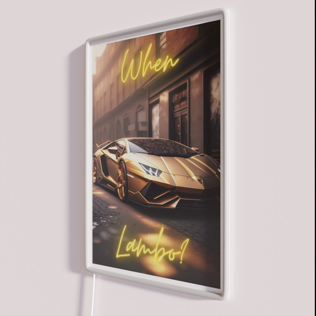 When Lambo Cryptocurrency Bitcoin Rgb Led Sign – Neon Factory