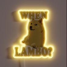 Load image into Gallery viewer, Add a pop of color with this Lamborghini-inspired neon sign.