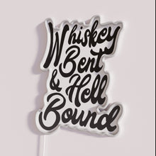 Load image into Gallery viewer, Unique whiskey bar decor with bendy twisted LED neon lighting