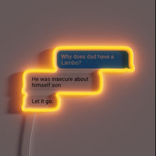 Load image into Gallery viewer, Dad's Garage: Customizable Lamborghini Neon Sign with Color-Changing Technology