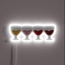 Load image into Gallery viewer, Shining Wine Glass LED Sign with Vibrant RGB Neon Accents
