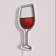 Load image into Gallery viewer, Neon Wine Glass Sign with Color-Changing RGB Lighting Decorations