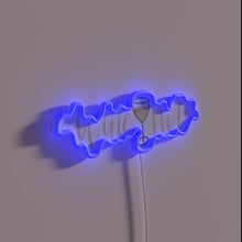 Load image into Gallery viewer, Wine Not White Sign, Neon Accents for Wine Lover Decor