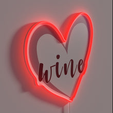 Load image into Gallery viewer, Vibrant Wine Bar Sign with Color-Changing RGB Neon Accents
