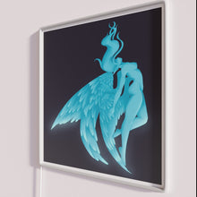 Load image into Gallery viewer, Vibrant colorful glowing winged beauty neon light decorations and signs