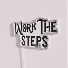 Load image into Gallery viewer, 12-Step Recovery Support Sign with Vibrant RGB Neon Lighting