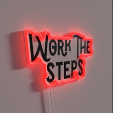 Load image into Gallery viewer, Motivational recovery inspiration in glowing color changing neon signage.