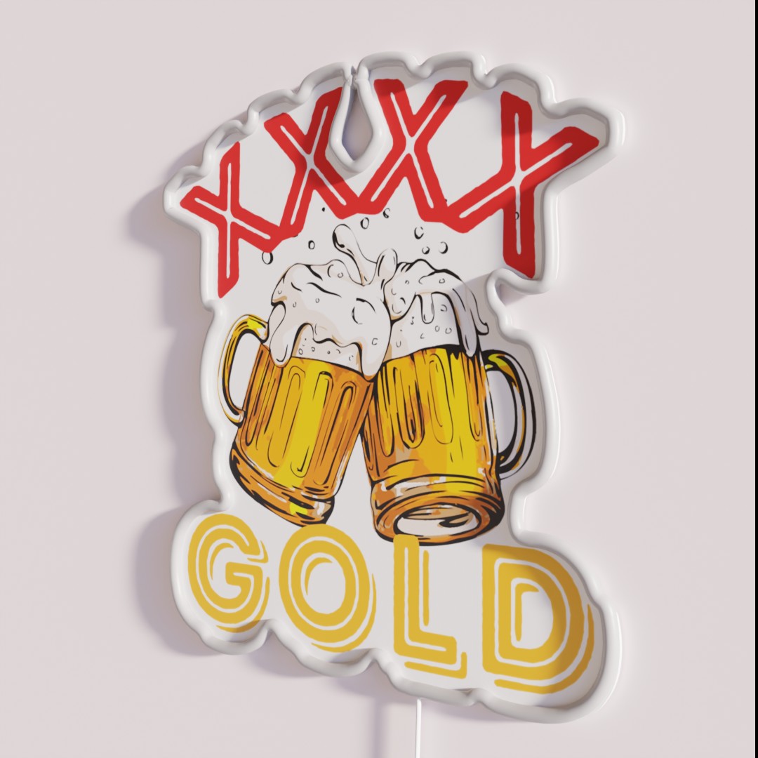 Xxxx Gold Australian Beer Rgb Led Sign – Neon Factory