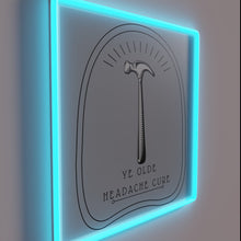 Load image into Gallery viewer, Vintage inspired headache relief remedy neon lighting decoration sign.