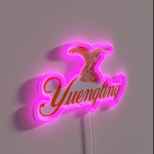 Load image into Gallery viewer, Vibrant Orange and Blue Neon Light Sign with "Yuengling" Lettering