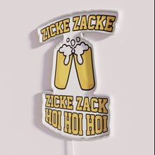 Load image into Gallery viewer, Authentic German-inspired neon Oktoberfest decoration with vibrant RGB color accents.