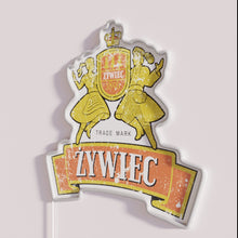 Load image into Gallery viewer, Vibrant Zywiec Poland city map illuminated RGB color changing neon sign.