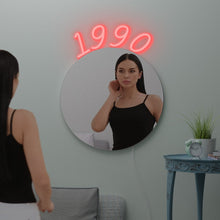 Load image into Gallery viewer, Customized mirror led birthday years