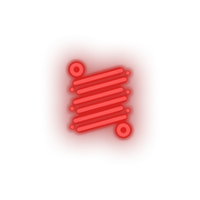 Load image into Gallery viewer, red 229_rise_coin_crypto_currency_cryptocurrency led neon factory