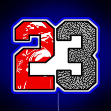 Load image into Gallery viewer, 23 Cement RGB neon sign blue