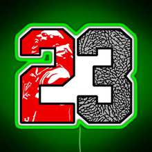 Load image into Gallery viewer, 23 Cement RGB neon sign green