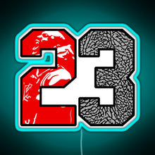 Load image into Gallery viewer, 23 Cement RGB neon sign lightblue