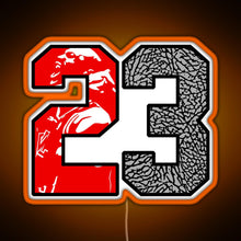 Load image into Gallery viewer, 23 Cement RGB neon sign orange