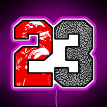 Load image into Gallery viewer, 23 Cement RGB neon sign  pink