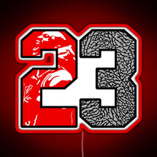 Load image into Gallery viewer, 23 Cement RGB neon sign red