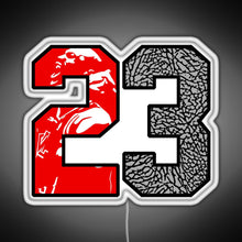 Load image into Gallery viewer, 23 Cement RGB neon sign white