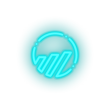 Load image into Gallery viewer, ice_blue 243_world_coin_coin_crypto_crypto_currency led neon factory