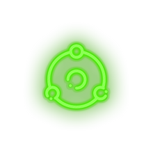 Load image into Gallery viewer, green 244_ion_coin_crypto_crypto_currency led neon factory
