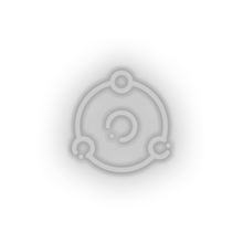 Load image into Gallery viewer, white 244_ion_coin_crypto_crypto_currency led neon factory