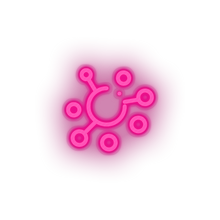 Load image into Gallery viewer, pink 253_elastic_coin_crypto_crypto_currency led neon factory
