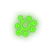 Load image into Gallery viewer, green 253_elastic_coin_crypto_crypto_currency led neon factory