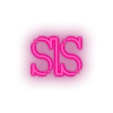 Load image into Gallery viewer, pink 256_salus_coin_crypto_crypto_currency led neon factory