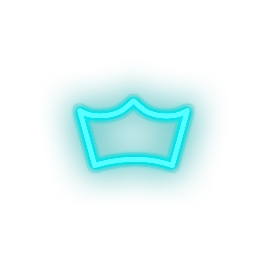 Crown Coin neon sign