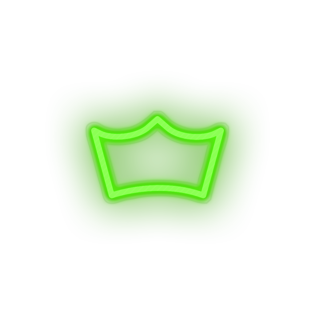 Crown Coin neon sign