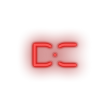 Load image into Gallery viewer, red 261_decent_coin_crypto_crypto_currency led neon factory