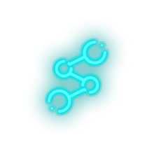 Load image into Gallery viewer, ice_blue 265_spreadcoin_coin_crypto_crypto_currency led neon factory
