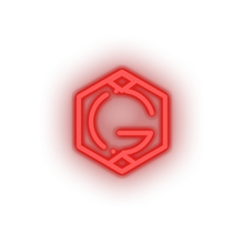 Load image into Gallery viewer, red 268_grid_coin_coin_crypto_crypto_currency led neon factory