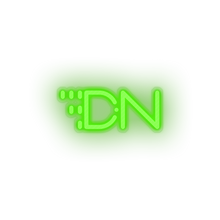 Load image into Gallery viewer, green 284_digital_note_coin_crypto_crypto_currency led neon factory