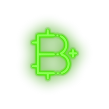 Load image into Gallery viewer, green 292_add_bitcoin_coin_cryptocurrency_plus led neon factory