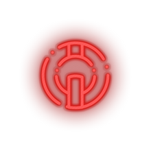Load image into Gallery viewer, red 294_io_coin_coin_crypto_crypto_currency led neon factory