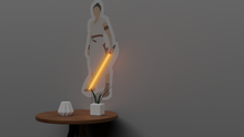 Load image into Gallery viewer, Rey yellow neon light saber