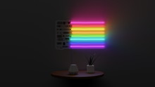 Load image into Gallery viewer, LGBT flag rainbow neon light saber