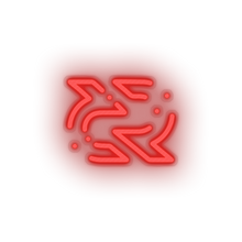 Load image into Gallery viewer, red 300_decreed_blockchain_coin_cryptocurrency_reward led neon factory
